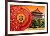 China 10MKm2 Collection - The Door God - Summer Garden-Philippe Hugonnard-Framed Photographic Print