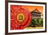 China 10MKm2 Collection - The Door God - Summer Garden-Philippe Hugonnard-Framed Photographic Print