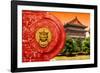 China 10MKm2 Collection - The Door God - Summer Garden-Philippe Hugonnard-Framed Photographic Print