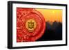 China 10MKm2 Collection - The Door God - Sunset Karts Peaks-Philippe Hugonnard-Framed Photographic Print
