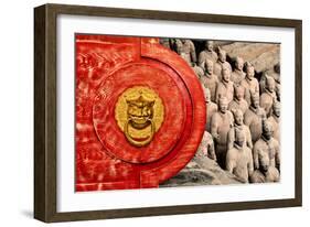 China 10MKm2 Collection - The Door God - Terracotta Army-Philippe Hugonnard-Framed Photographic Print