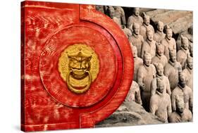 China 10MKm2 Collection - The Door God - Terracotta Army-Philippe Hugonnard-Stretched Canvas
