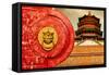 China 10MKm2 Collection - The Door God - The Summer Palace Beijing-Philippe Hugonnard-Framed Stretched Canvas