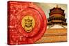 China 10MKm2 Collection - The Door God - The Summer Palace Beijing-Philippe Hugonnard-Stretched Canvas