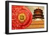 China 10MKm2 Collection - The Door God - The Summer Palace Beijing-Philippe Hugonnard-Framed Photographic Print