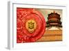 China 10MKm2 Collection - The Door God - The Summer Palace Beijing-Philippe Hugonnard-Framed Photographic Print