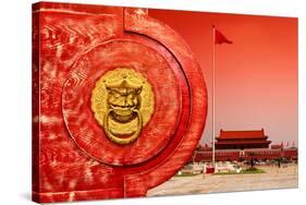 China 10MKm2 Collection - The Door God - Tiananmen Square-Philippe Hugonnard-Stretched Canvas