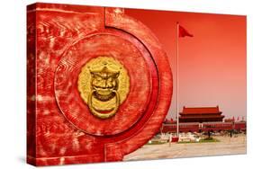 China 10MKm2 Collection - The Door God - Tiananmen Square-Philippe Hugonnard-Stretched Canvas