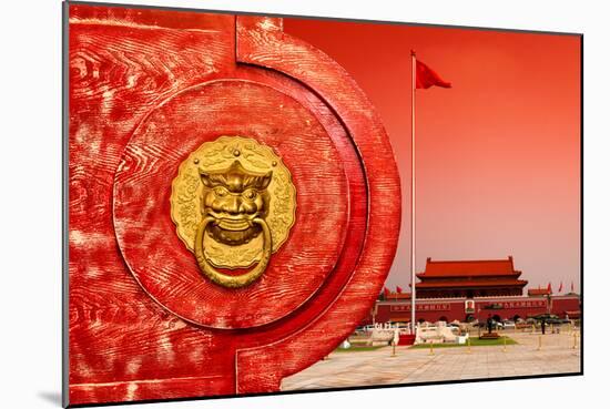 China 10MKm2 Collection - The Door God - Tiananmen Square-Philippe Hugonnard-Mounted Photographic Print