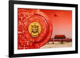 China 10MKm2 Collection - The Door God - Tiananmen Square-Philippe Hugonnard-Framed Photographic Print