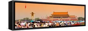 China 10MKm2 Collection - Tiananmen Square - Beijing-Philippe Hugonnard-Framed Stretched Canvas