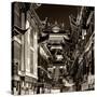 China 10MKm2 Collection - Traditional Architecture in Yuyuan Garden at night - Shanghai-Philippe Hugonnard-Stretched Canvas