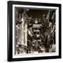 China 10MKm2 Collection - Traditional Architecture in Yuyuan Garden at night - Shanghai-Philippe Hugonnard-Framed Photographic Print