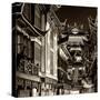 China 10MKm2 Collection - Traditional Architecture in Yuyuan Garden at night - Shanghai-Philippe Hugonnard-Stretched Canvas