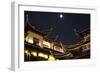 China 10MKm2 Collection - Traditional Architecture in Yuyuan Garden at night - Shanghai-Philippe Hugonnard-Framed Photographic Print