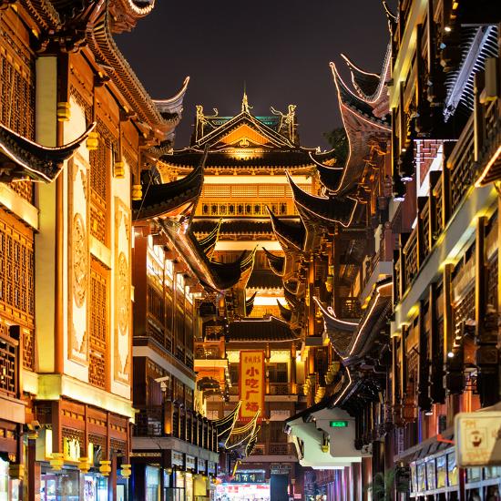 China 10mkm2 Collection Traditional Architecture In Yuyuan Garden At Night Shanghai Photographic Print Philippe Hugonnard Allposters Com