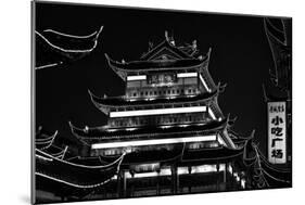 China 10MKm2 Collection - Traditional Architecture in Yuyuan Garden at night - Shanghai-Philippe Hugonnard-Mounted Photographic Print