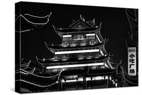 China 10MKm2 Collection - Traditional Architecture in Yuyuan Garden at night - Shanghai-Philippe Hugonnard-Stretched Canvas