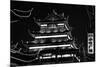 China 10MKm2 Collection - Traditional Architecture in Yuyuan Garden at night - Shanghai-Philippe Hugonnard-Mounted Photographic Print