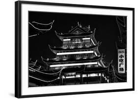 China 10MKm2 Collection - Traditional Architecture in Yuyuan Garden at night - Shanghai-Philippe Hugonnard-Framed Photographic Print