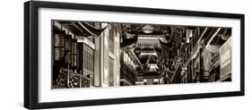 China 10MKm2 Collection - Traditional Architecture in Yuyuan Garden at night - Shanghai-Philippe Hugonnard-Framed Photographic Print