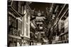 China 10MKm2 Collection - Traditional Architecture in Yuyuan Garden at night - Shanghai-Philippe Hugonnard-Stretched Canvas