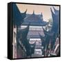 China 10MKm2 Collection - Traditional Architecture in Yuyuan Garden - Shanghai-Philippe Hugonnard-Framed Stretched Canvas