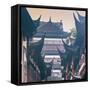 China 10MKm2 Collection - Traditional Architecture in Yuyuan Garden - Shanghai-Philippe Hugonnard-Framed Stretched Canvas