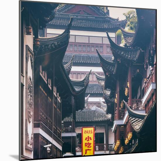 China 10MKm2 Collection - Traditional Architecture in Yuyuan Garden - Shanghai-Philippe Hugonnard-Mounted Photographic Print