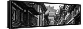 China 10MKm2 Collection - Traditional Architecture in Yuyuan Garden - Shanghai-Philippe Hugonnard-Framed Stretched Canvas