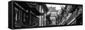 China 10MKm2 Collection - Traditional Architecture in Yuyuan Garden - Shanghai-Philippe Hugonnard-Framed Stretched Canvas