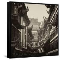 China 10MKm2 Collection - Traditional Architecture in Yuyuan Garden - Shanghai-Philippe Hugonnard-Framed Stretched Canvas