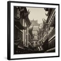 China 10MKm2 Collection - Traditional Architecture in Yuyuan Garden - Shanghai-Philippe Hugonnard-Framed Photographic Print