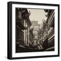 China 10MKm2 Collection - Traditional Architecture in Yuyuan Garden - Shanghai-Philippe Hugonnard-Framed Photographic Print