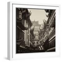 China 10MKm2 Collection - Traditional Architecture in Yuyuan Garden - Shanghai-Philippe Hugonnard-Framed Photographic Print