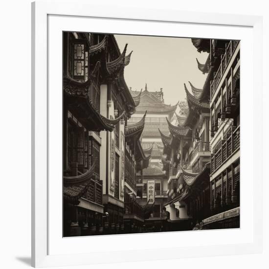 China 10MKm2 Collection - Traditional Architecture in Yuyuan Garden - Shanghai-Philippe Hugonnard-Framed Photographic Print