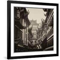 China 10MKm2 Collection - Traditional Architecture in Yuyuan Garden - Shanghai-Philippe Hugonnard-Framed Photographic Print