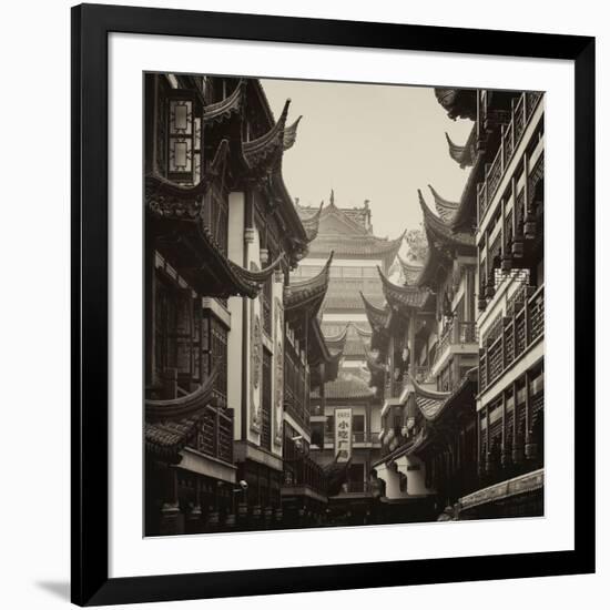 China 10MKm2 Collection - Traditional Architecture in Yuyuan Garden - Shanghai-Philippe Hugonnard-Framed Photographic Print