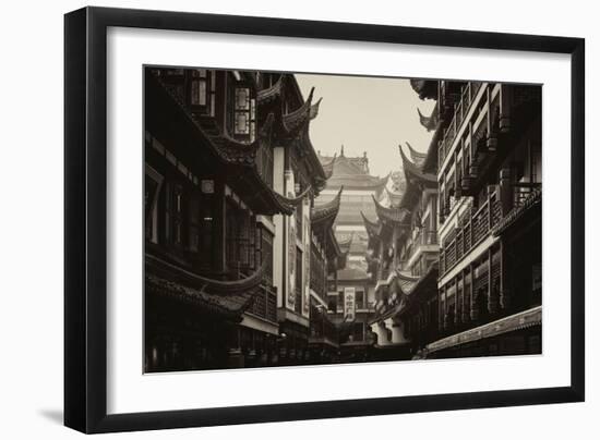 China 10MKm2 Collection - Traditional Architecture in Yuyuan Garden - Shanghai-Philippe Hugonnard-Framed Photographic Print