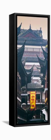 China 10MKm2 Collection - Traditional Architecture in Yuyuan Garden - Shanghai-Philippe Hugonnard-Framed Stretched Canvas