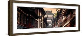 China 10MKm2 Collection - Traditional Architecture in Yuyuan Garden - Shanghai-Philippe Hugonnard-Framed Photographic Print