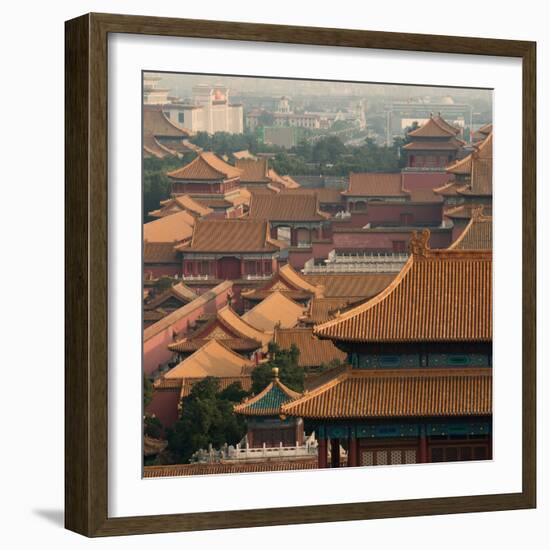 China 10MKm2 Collection - View of the roofs of Forbidden City-Philippe Hugonnard-Framed Photographic Print