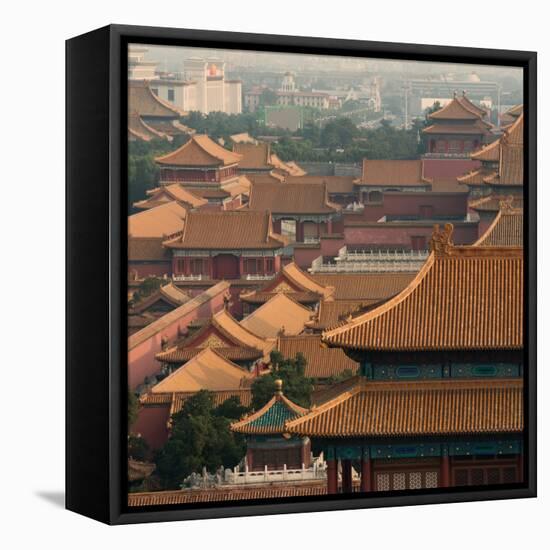 China 10MKm2 Collection - View of the roofs of Forbidden City-Philippe Hugonnard-Framed Stretched Canvas