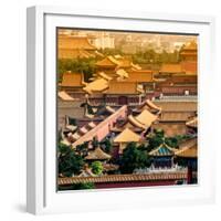 China 10MKm2 Collection - View of the roofs of Forbidden City-Philippe Hugonnard-Framed Photographic Print