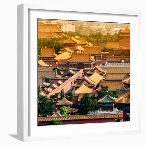 China 10MKm2 Collection - View of the roofs of Forbidden City-Philippe Hugonnard-Framed Photographic Print