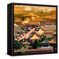 China 10MKm2 Collection - View of the roofs of Forbidden City-Philippe Hugonnard-Framed Stretched Canvas