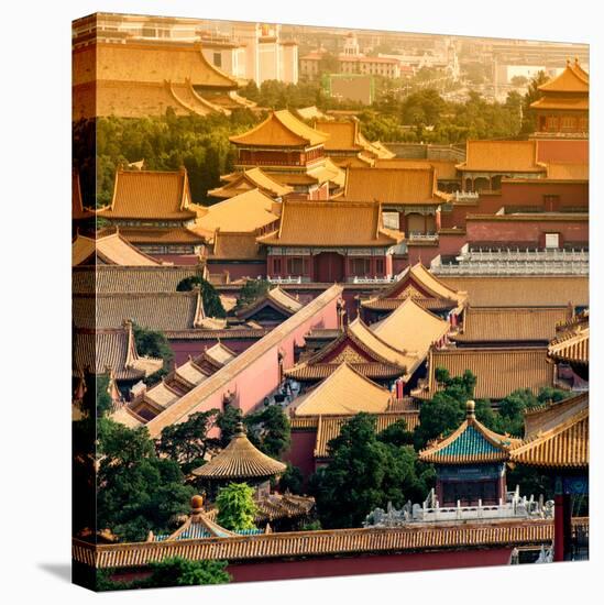 China 10MKm2 Collection - View of the roofs of Forbidden City-Philippe Hugonnard-Stretched Canvas