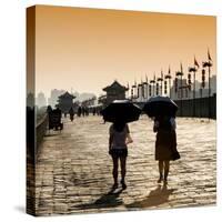 China 10MKm2 Collection - Walk on the City Walls at sunset - Xi'an City-Philippe Hugonnard-Stretched Canvas