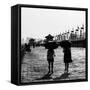 China 10MKm2 Collection - Walk on the City Walls at sunset - Xi'an City-Philippe Hugonnard-Framed Stretched Canvas