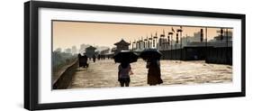 China 10MKm2 Collection - Walk on the City Walls at Sunset - Xi'an City-Philippe Hugonnard-Framed Photographic Print